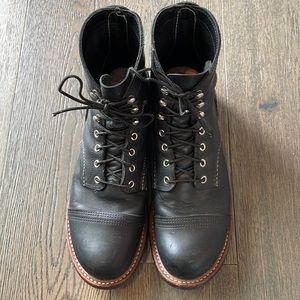 Red Wing Iron Rangers- Black- Size 10
